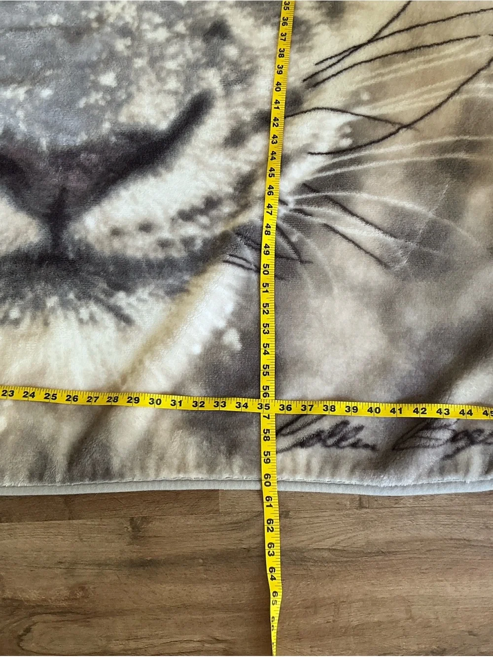 Collin Bogle White Snow Leopard Cat Fuzzy Throw Blanket 48” x 60